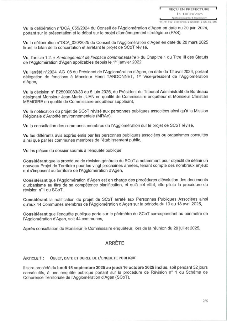 Réunions publiques SCoT Agglomération d'Agen P1