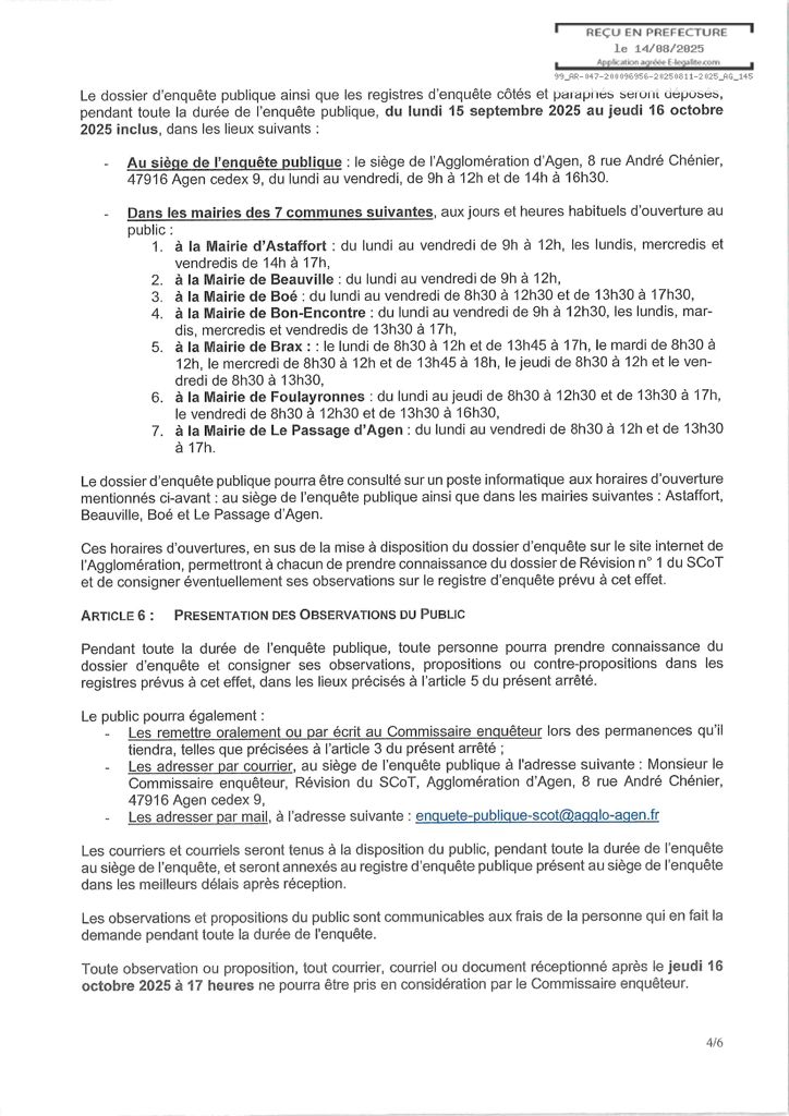 Réunions publiques SCoT Agglomération d'Agen P3