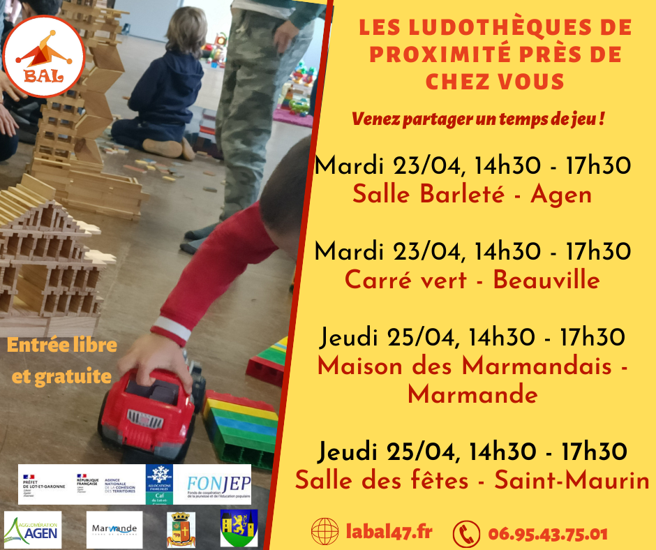 Ludothèques à proximité de chez vous