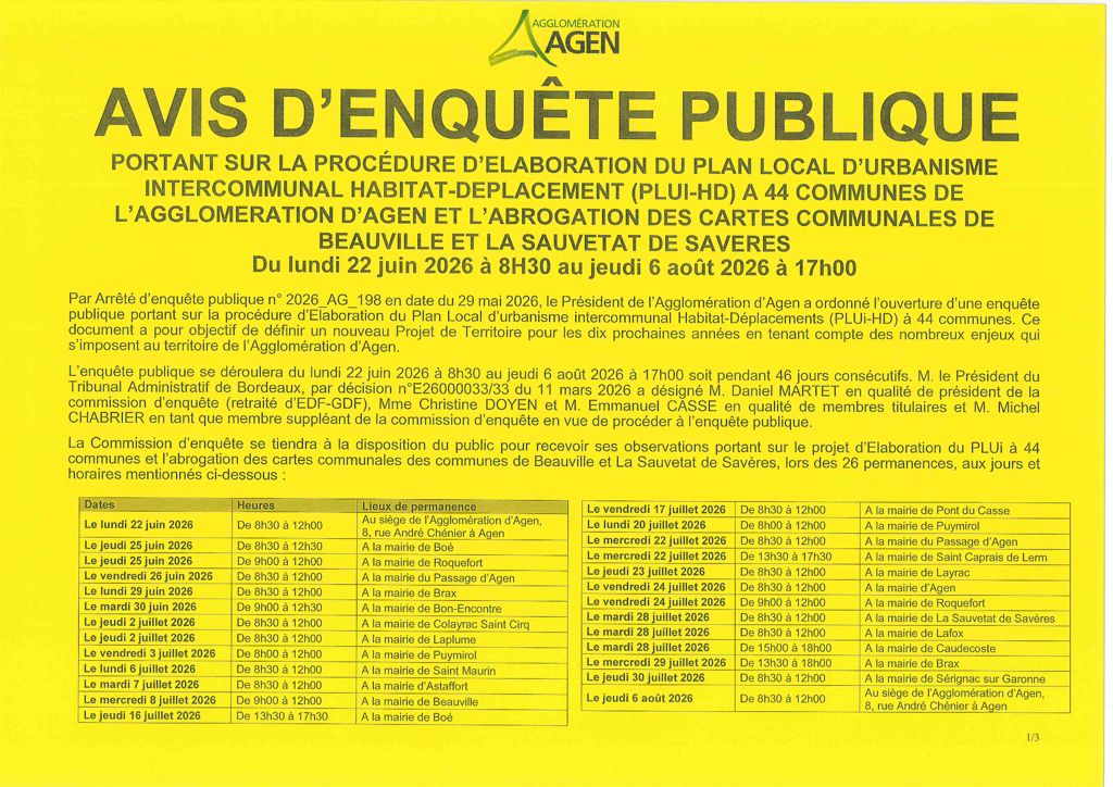 Avis enqu&ecirc;te PLUi 2026_0