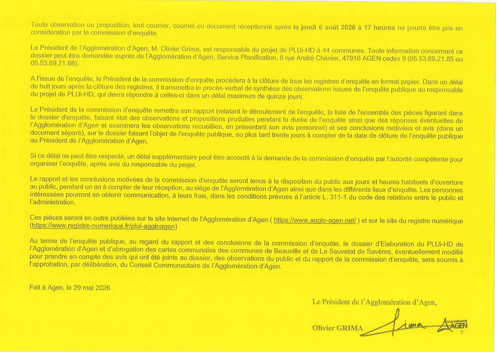 Avis enqu&ecirc;te PLUi 2026_2