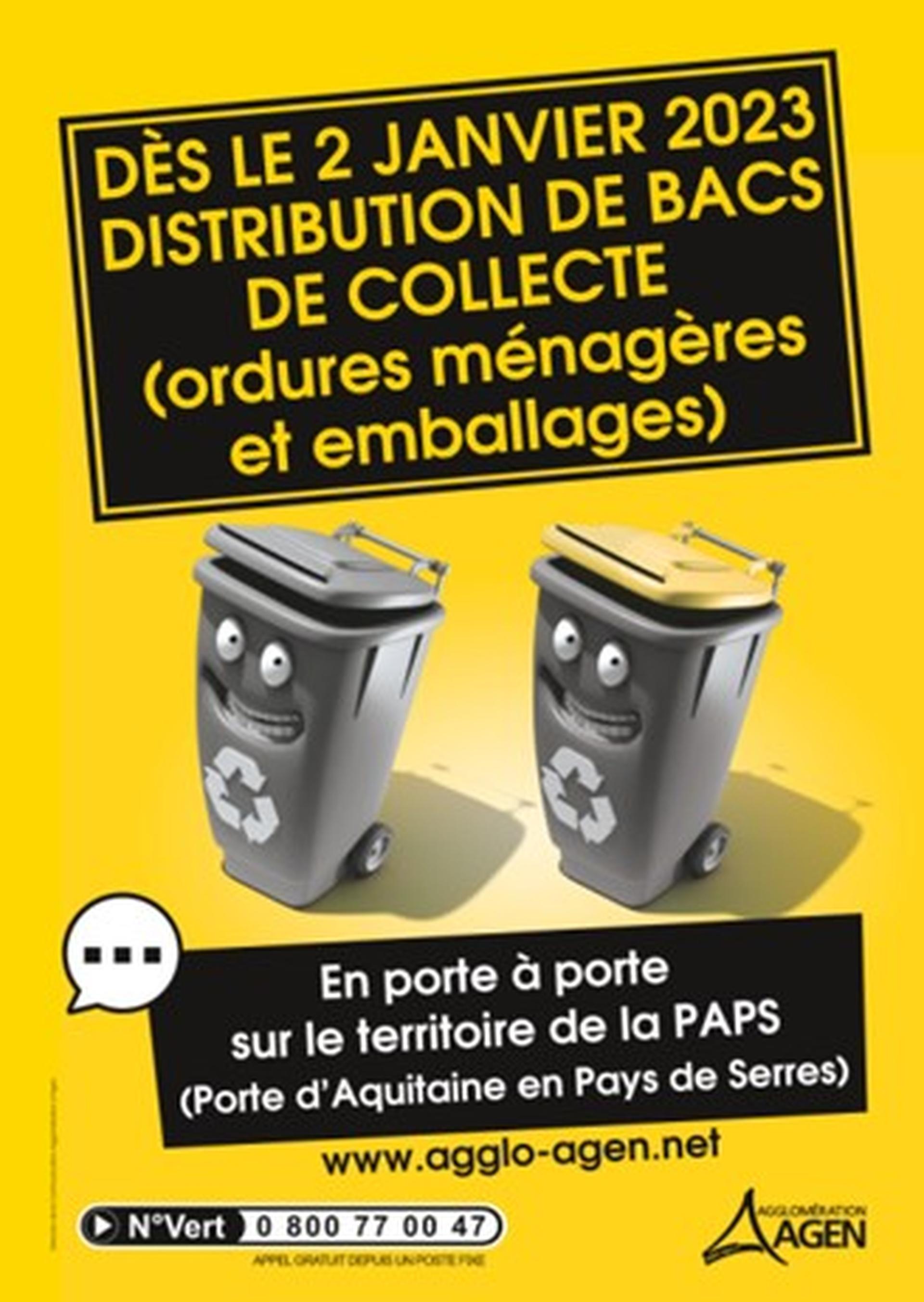 Bacs de Collecte Agglo Agen 2023