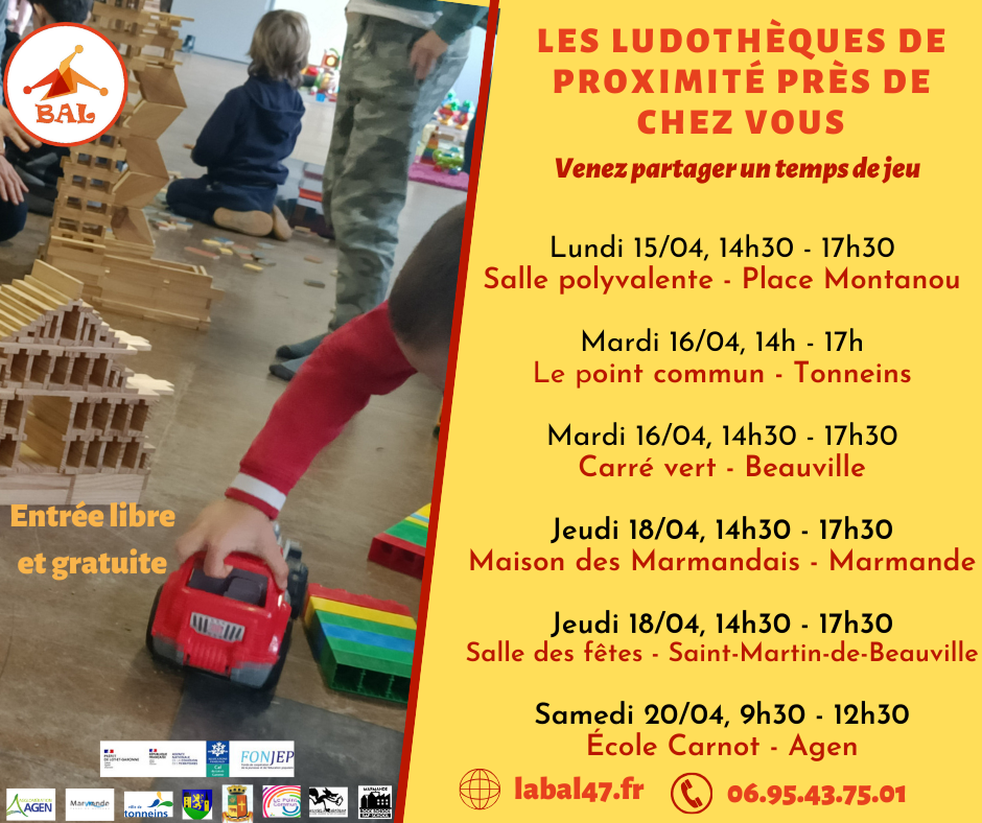 Ludothèques à proximité de chez vous