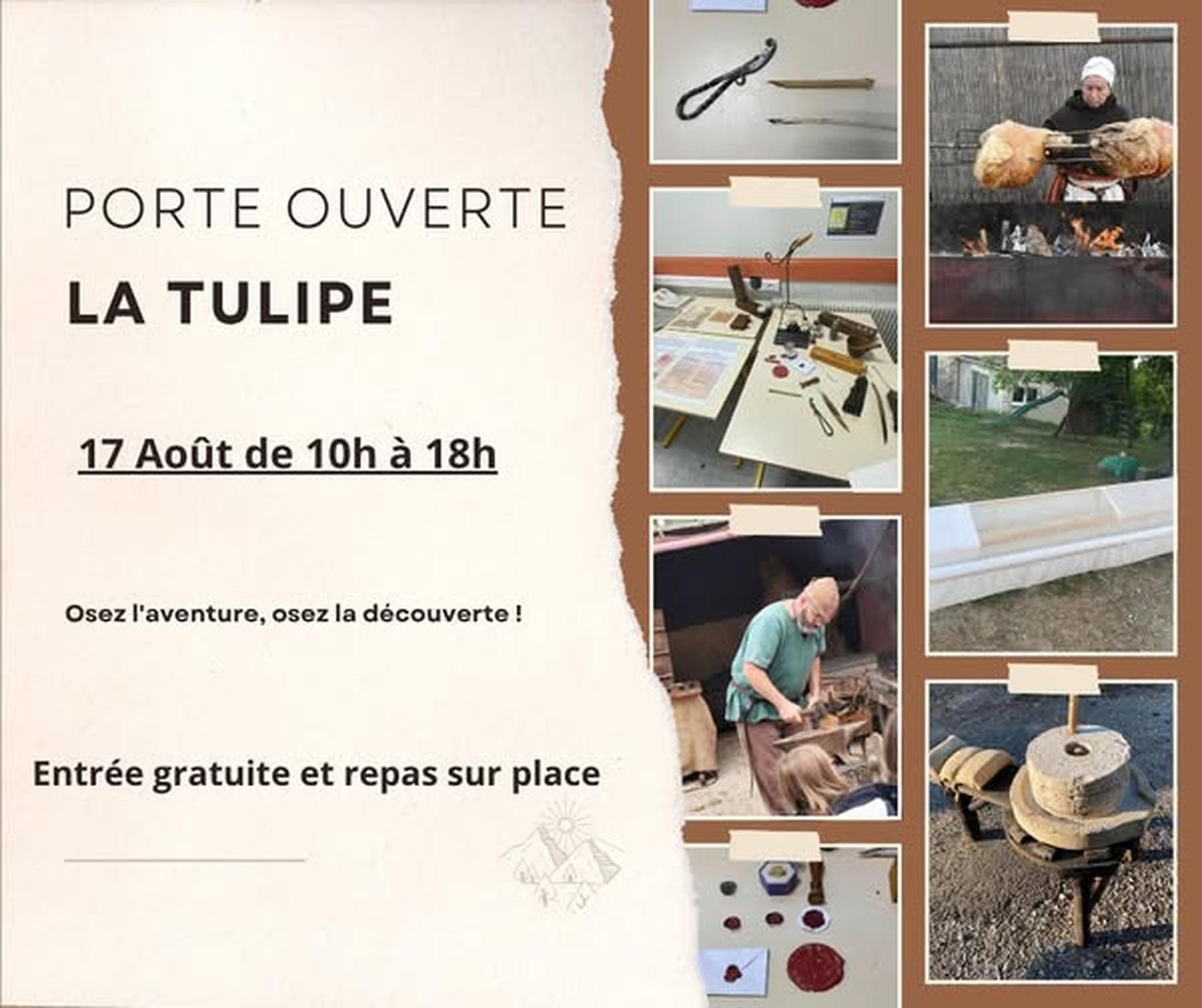 Journée Porte Ouverte La Tulipe le 17 août 2025 de 10h à 18h à DONDAS